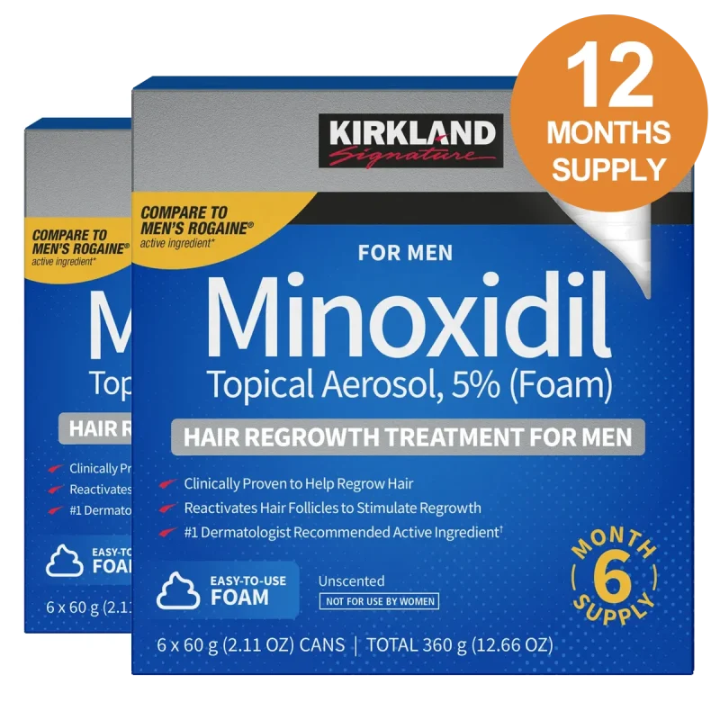 Kirkland Minoxidil 5% Foam - 12 Month Supply