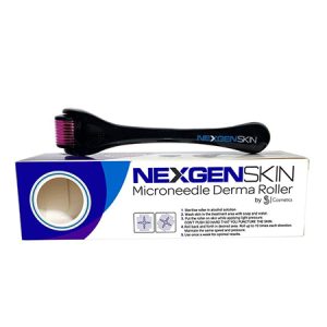 Premium Derma Roller 540 Titanium .25mm Micro Needles, Includes Storage Case By NexGenSkin