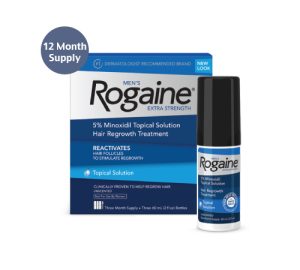 Rogaine Topical 5% Solution for Men, 12 Month Supply (12 60mL Bottles)