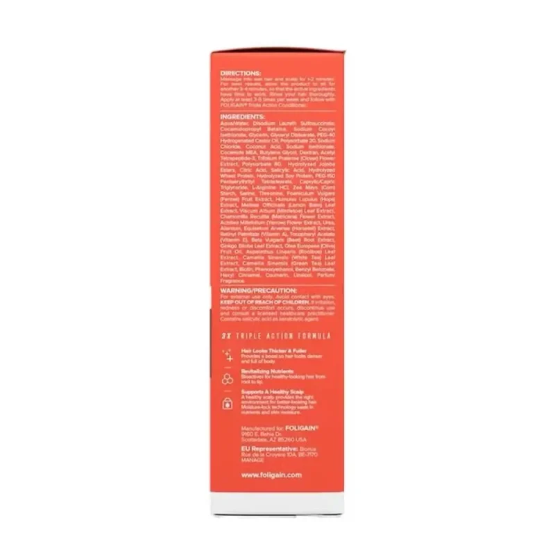 Foligain-Triple-Action-Shampoo-For-Thinning Hair-Men’s-Volumizing-Shampoo-2