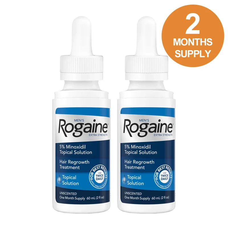 Rogakin Rogaine Topical 5% Solution for Men - 2 Month Supply